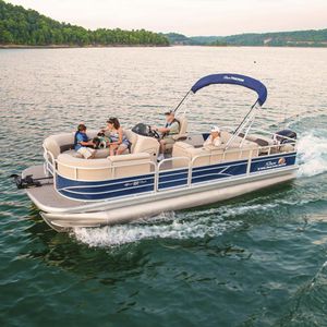 barco pontón fueraborda / tri-tube / de pesca deportiva / 10 personas máx.