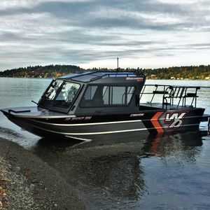 barco de motor de pesca-paseo fueraborda