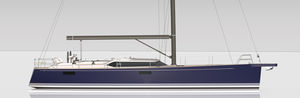 yate de vela de crucero / con popa abierta / con 3 camarotes / con bauprés