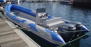 barco profesional embarcación de apoyo al buceo / fueraborda / embarcación neumática semirrígida