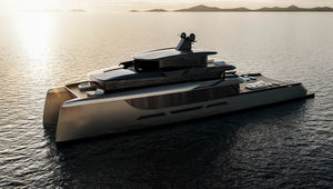 yate a motor catamarán