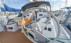 soporte de rueda de timón para velero