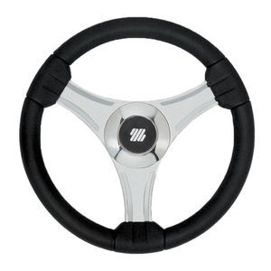 volante para barco de motor barnizado con poliuretano