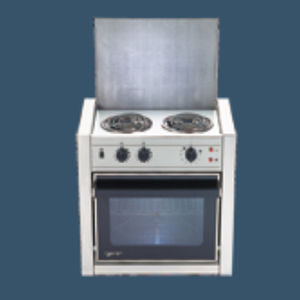 estufa horno para barco / eléctrica / 2 quemadores / empotrable