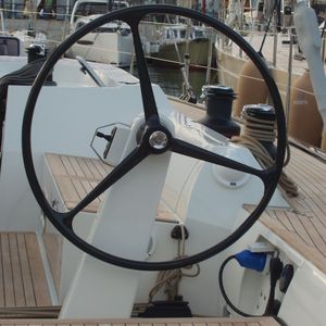 soporte de rueda de timón para velero