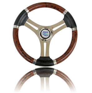 volante para barco de motor de acero inoxidable 1