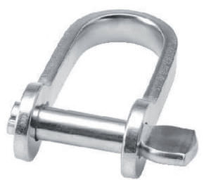 grillete para velero recto