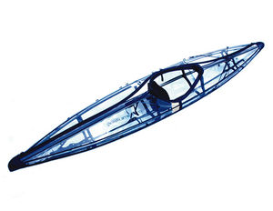 kayak transparente / cerrado / plegable / de travesía
