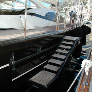 escalera para yate / abatible / de embarque