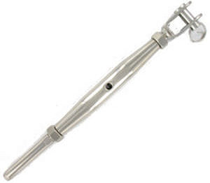tensor cuerpo cerrado / clavija fija / de engaste / para varilla de jarcia