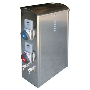 torreta de suministro de agua / de suministro eléctrico / con iluminación integrada / para pantalán