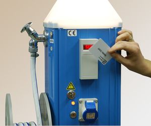 sistema de pago con tarjeta para punto de suministro para pantalán