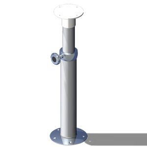 pie de mesa para barco telescópico / de acero inoxidable