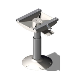 pie para asiento piloto para barco / ajustable / hidráulico / de metal