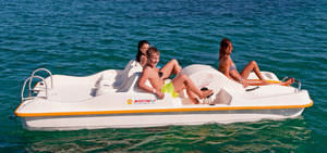 barco a pedale 6 plazas