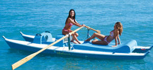 catamarán de remos