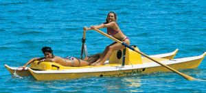catamarán de remos