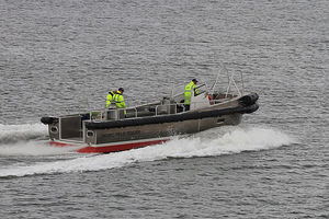 barco profesional lancha amarradora