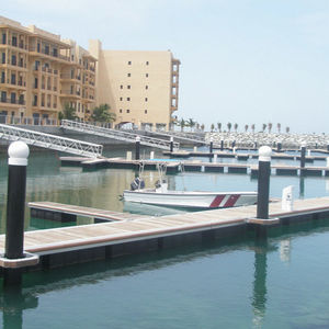 pantalán flotante / de amarra / para puerto deportivo / de aluminio