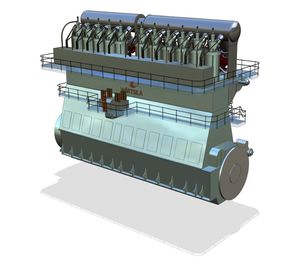 motor para buque de baja velocidad / diésel / Tier 3