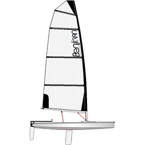 barco de vela ligera solitario