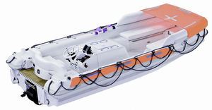 barco de salvamento / hidrojet intraborda / embarcación neumática semirrígida