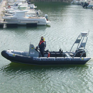 barco profesional barco de vigilancia / fueraborda / embarcación neumática semirrígida
