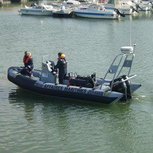 barco profesional barco de vigilancia / fueraborda / embarcación neumática semirrígida