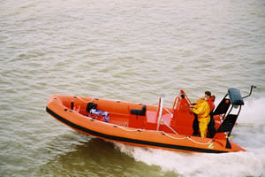 barco profesional barco de búsqueda y rescate / intraborda / embarcación neumática semirrígida