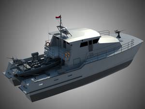 barco de vigilancia / catamarán / intraborda