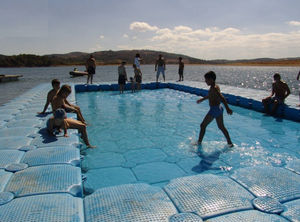 piscina flotante