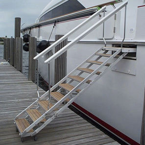 escalera para yate / abatible / telescópica / de embarque