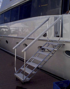 escalera para yate / lateral / de embarque / manual