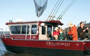 cabin-cruiser fueraborda / con hard-top / offshore / de pesca deportiva