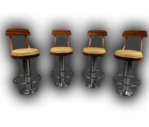 taburete de bar base redonda / para buque / para yate