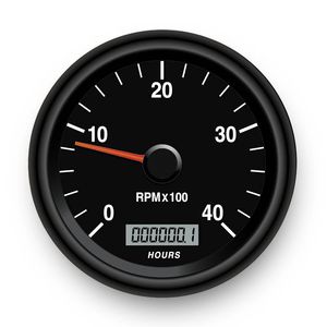 cuentarrevoluciones analógico / para barco / con contador de horas para motor