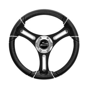 volante para barco de motor barnizado con poliuretano