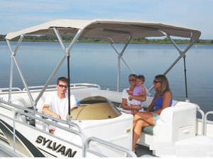bimini top para caseta del timón / para barco de motor