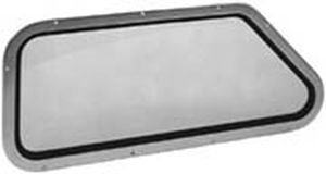 ventana fija / para barco / trapezoidal / de vidrio