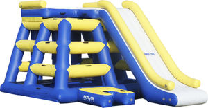 juego acuático tobogán / inflable