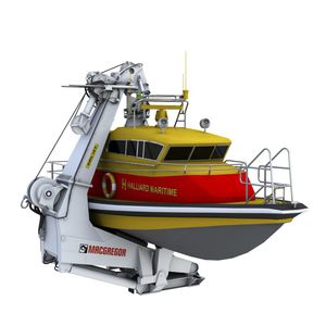 pescante para barco de salvamento
