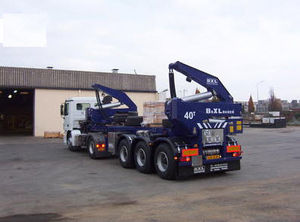remolque portacontenedores / para terminal portuaria / de autocarga / de carga lateral
