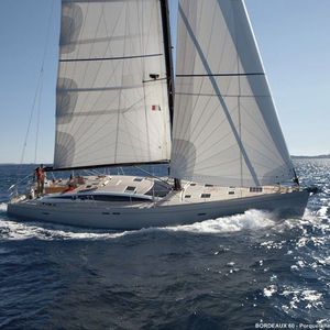 yate de vela de crucero / con popa abierta / semi-custom