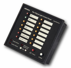 panel de mando y control para buque