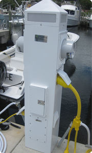 torreta de suministro eléctrico