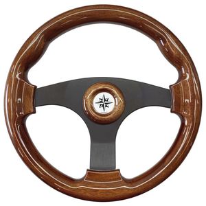 volante para barco de motor de caoba 1