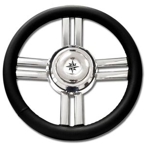 volante para barco de motor de acero inoxidable