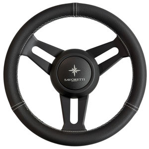 volante para barco de motor forro de cuero 1