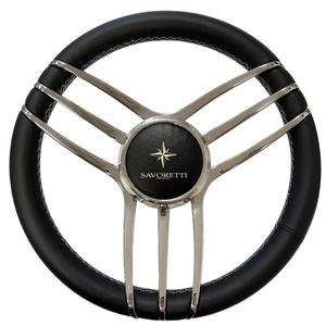 volante para barco de motor barnizado con poliuretano