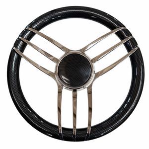 volante para barco de motor de acero inoxidable 1
